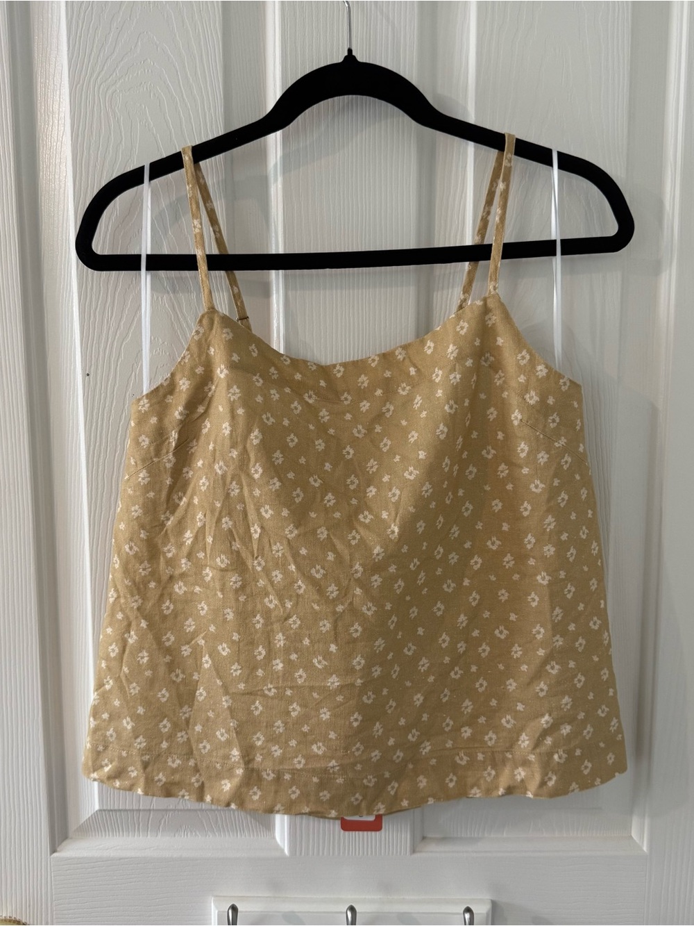 Thread & Supply Yellow Floral Spaghetti-Strap Cami